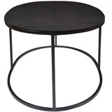 Coreene Black Oval Coffee Table - Ornate Home