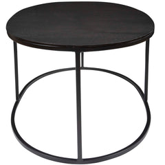 Coreene Black Oval Coffee Table - Ornate Home