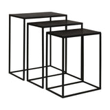 Coreene Bronze Iron Nesting Tables (Set of 3) - Ornate Home