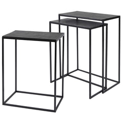 Coreene Bronze Iron Nesting Tables (Set of 3) - Ornate Home