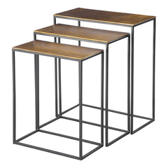 Coreene Gold Nesting Tables (Set of 3) - Ornate Home