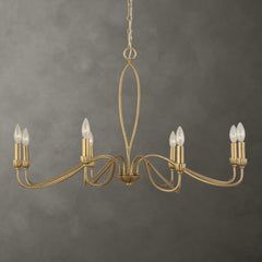 Corella Gold 8 Light Chandelier - Ornate Home