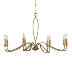 Corella Gold 8 Light Chandelier - Ornate Home