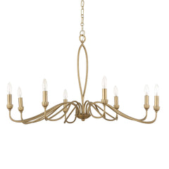 Corella Gold 8 Light Chandelier - Ornate Home