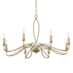 Corella Gold 8 Light Chandelier - Ornate Home