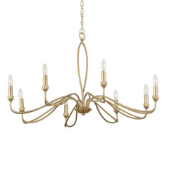 Corella Gold 8 Light Chandelier - Ornate Home