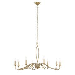 Corella Gold 8 Light Chandelier - Ornate Home