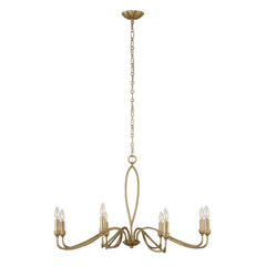 Corella Gold 8 Light Chandelier - Ornate Home