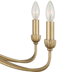 Corella Gold 8 Light Chandelier - Ornate Home