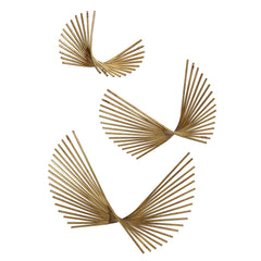 Coreograph Antique Gold Wall Decor (Set of 3) - Ornate Home