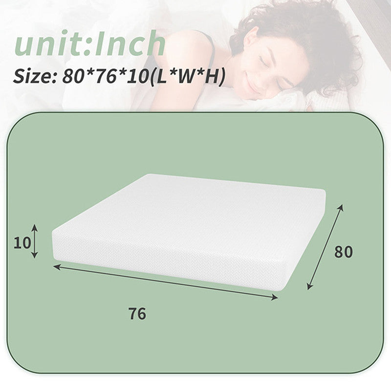 Coreopsis White 10" E.King Memory Foam Wave Comfort Mattress - Ornate Home