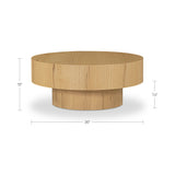 Corey Rustic Oak Coffee Table - Ornate Home