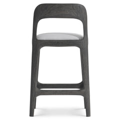 Corfu Smoked Truffle/White/Cream Outdoor Counter Stool - Ornate Home