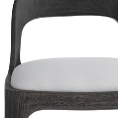 Corfu Smoked Truffle/White/Cream Outdoor Counter Stool - Ornate Home