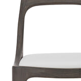 Corfu Smoked Truffle/White/Cream Outdoor Side Chair - Ornate Home