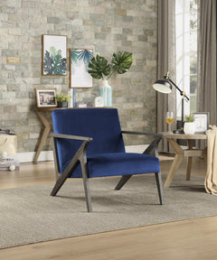 Coriana Navy Accent Chair - Ornate Home
