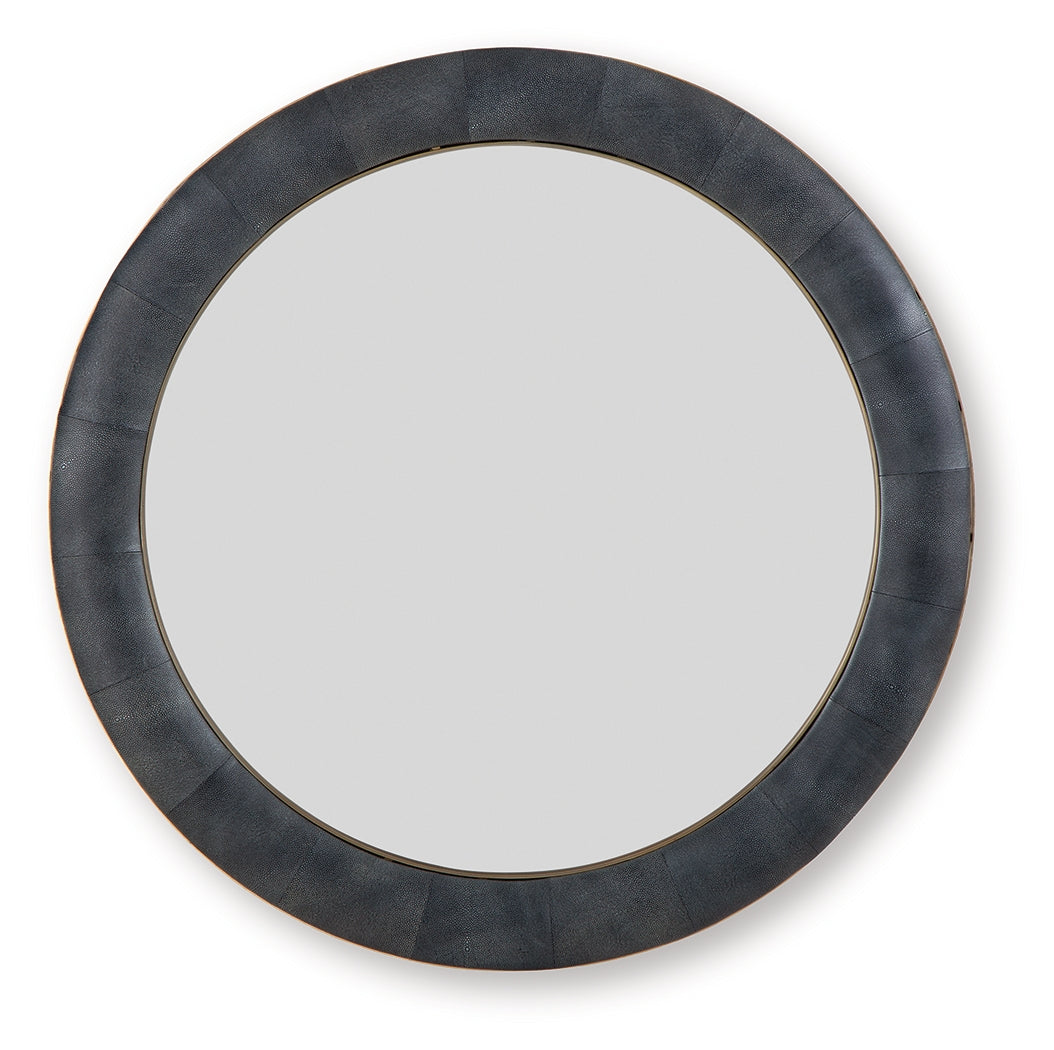 Corinsworth Charcoal/Brass Finish Accent Mirror - Ornate Home
