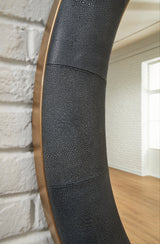 Corinsworth Charcoal/Brass Finish Accent Mirror - Ornate Home