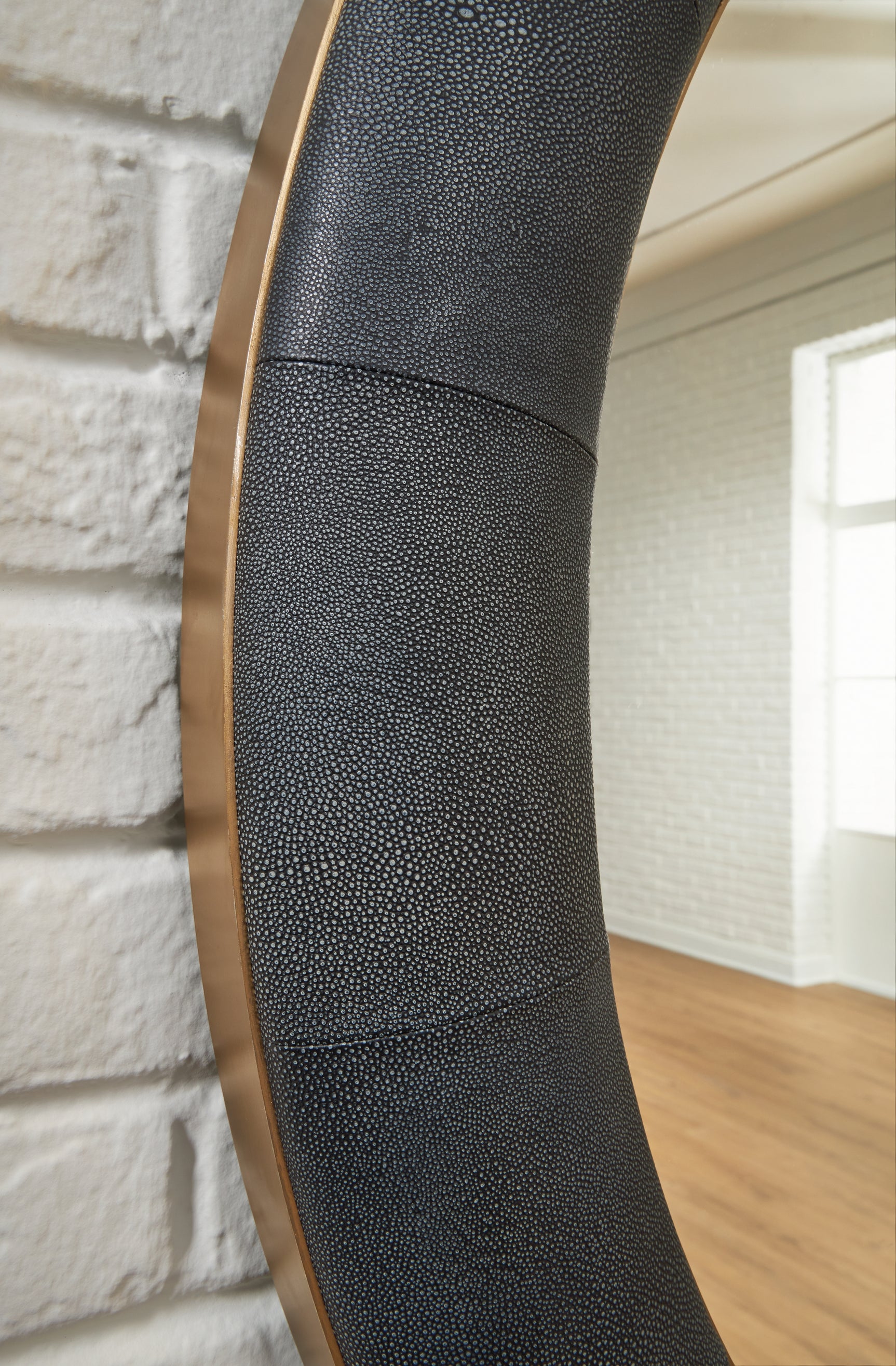 Corinsworth Charcoal/Brass Finish Accent Mirror - Ornate Home