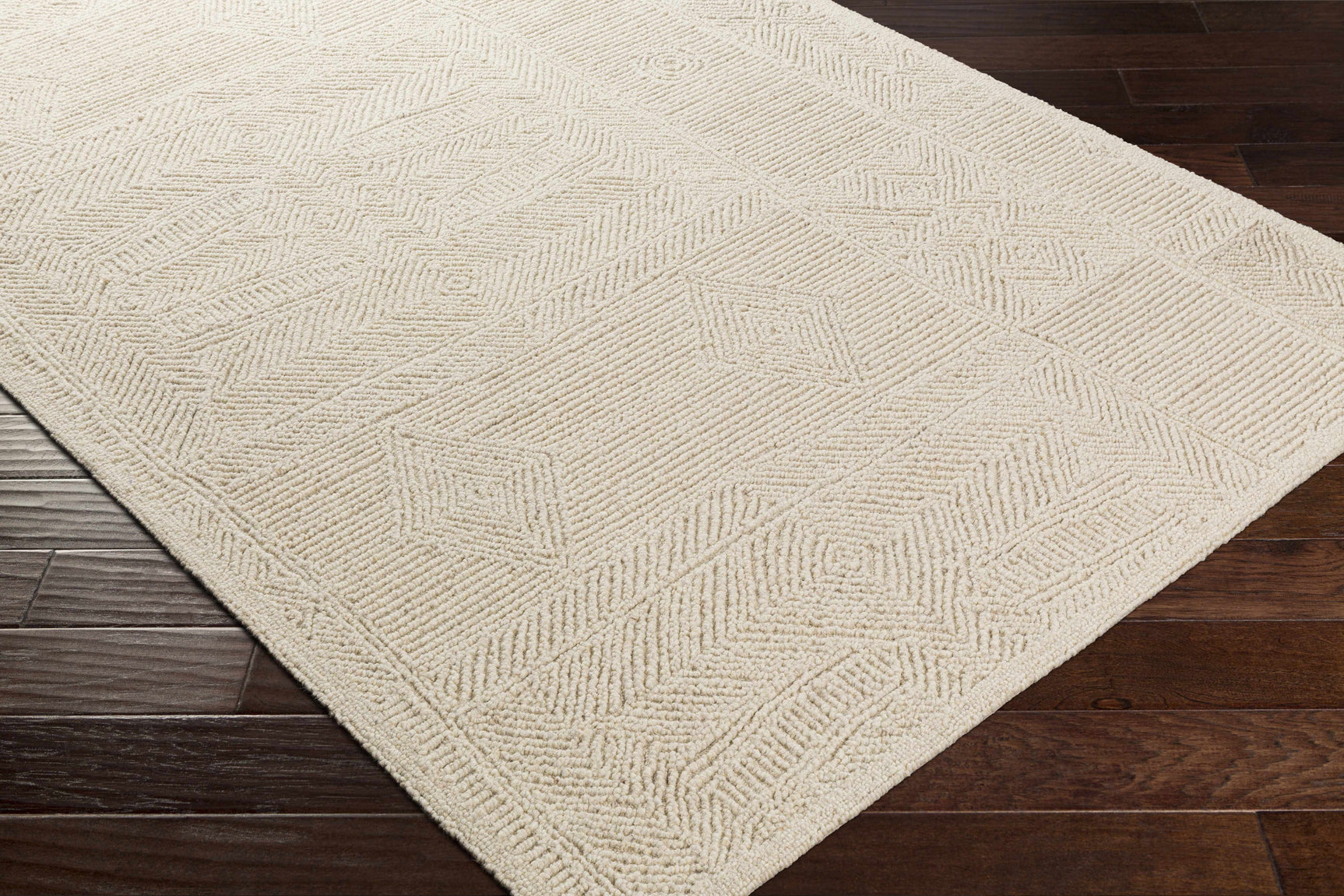 Cork Textured Wool Rug - Ornate Home
