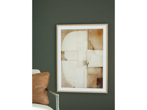 Corlain Brown/Tan/White Wall Art - Ornate Home