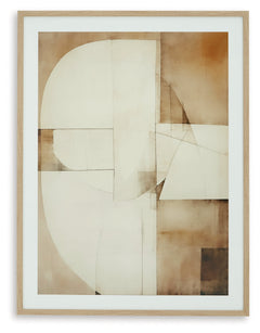 Corlain Brown/Tan/White Wall Art - Ornate Home