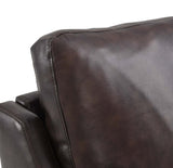 Corland Brown Leather Armchair - Ornate Home
