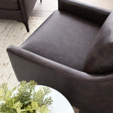 Corland Brown Leather Armchair - Ornate Home