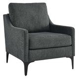 Corland Charcoal Upholstered Fabric Armchair - Ornate Home