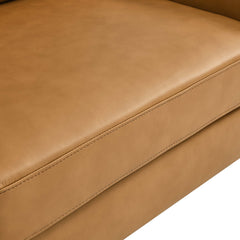 Corland Tan Leather Loveseat - Ornate Home