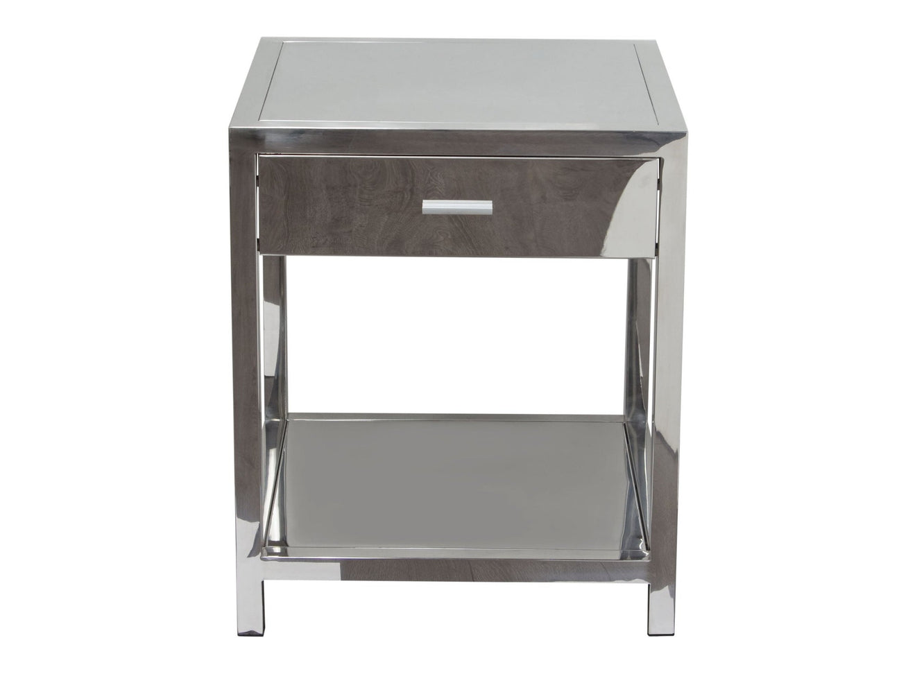 Corleo Stainless Steel Accent Table - Ornate Home
