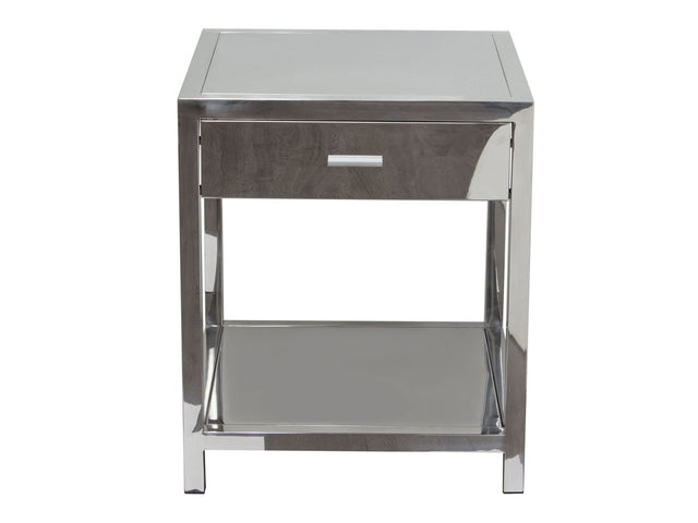 Corleo Stainless Steel Accent Table - Ornate Home
