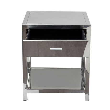 Corleo Stainless Steel Accent Table - Ornate Home