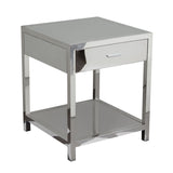 Corleo Stainless Steel Accent Table - Ornate Home