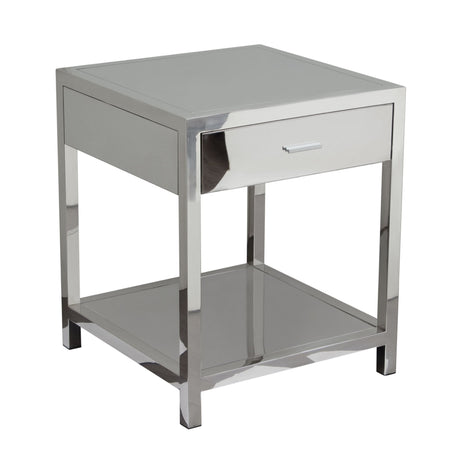 Corleo Stainless Steel Accent Table - Ornate Home