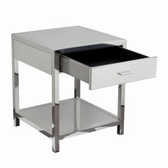 Corleo Stainless Steel Accent Table - Ornate Home