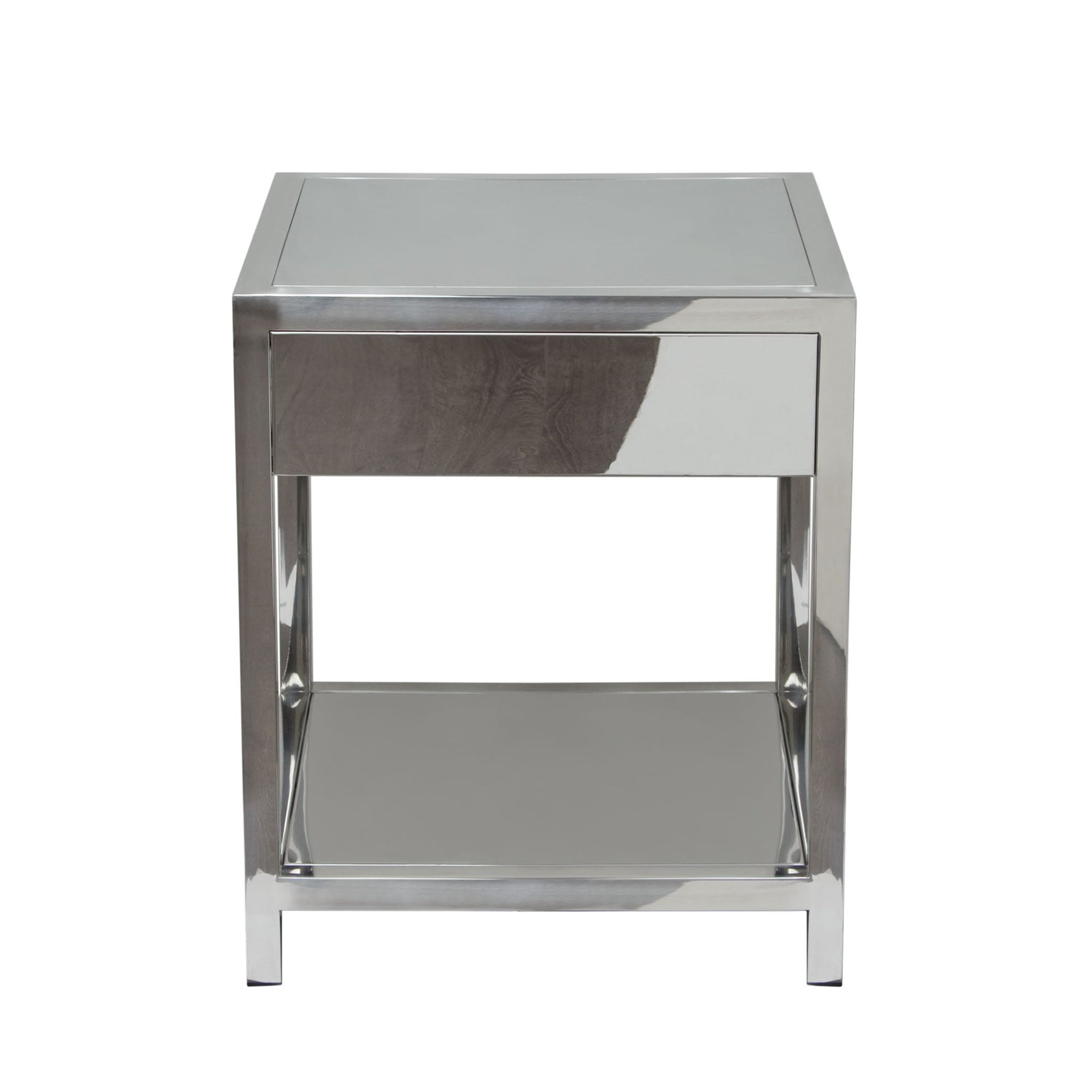 Corleo Stainless Steel Accent Table - Ornate Home