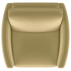 Corliss Camel Upholstered Curved Track Arm Chair - Ornate Home
