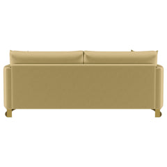 Corliss Camel Upholstered Curved Track Arm Sofa - Ornate Home