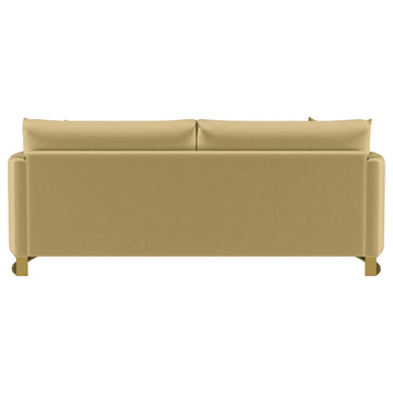 Corliss Camel Upholstered Curved Track Arm Sofa - Ornate Home
