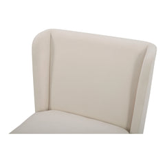 Cormac Cream Rolling Dining Chair - Ornate Home