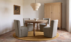 Cormac Grey Storm Rolling Dining Chair - Ornate Home