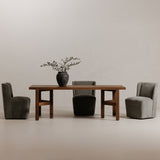 Cormac Slate Green Rolling Dining Chair - Ornate Home
