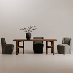 Cormac Slate Green Rolling Dining Chair - Ornate Home