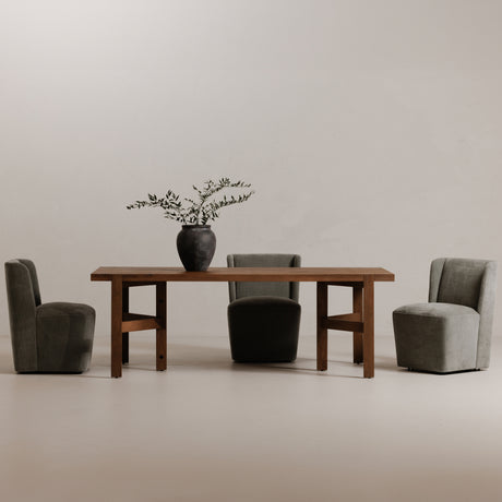 Cormac Slate Green Rolling Dining Chair - Ornate Home