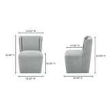 Cormac Slate Green Rolling Dining Chair - Ornate Home