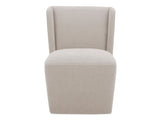Cormac Warm Sand Rolling Dining Chair - Ornate Home