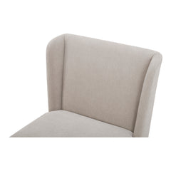 Cormac Warm Sand Rolling Dining Chair - Ornate Home