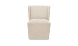 Cormac White Mist Rolling Dining Chair - Ornate Home