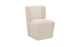 Cormac White Mist Rolling Dining Chair - Ornate Home